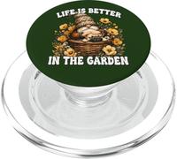 Frenchie Grandpa Gnome For Mom Life Is Better In The Garden PopSockets PopGrip para MagSafe