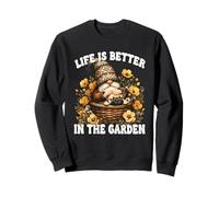 Frenchie Grandpa Gnome For Mom Life Is Better In The Garden Sudadera