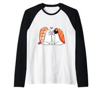 Frenchie Kiss Sushi Camiseta Manga Raglan