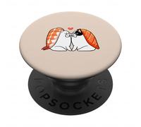 Frenchie Kiss Sushi PopSockets PopGrip Adhesivo