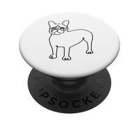 Frenchie Line Minimal PopSockets PopGrip Adhesivo