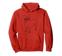 Frenchie Line Minimal Sudadera con Capucha
