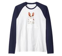 Frenchie Mama Bulldog Francés Cachorro Mamá Meme Camiseta Manga Raglan