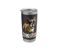 Frenchie Mom Bulldog Francés Mamá Frenchie Cachorro Amante de los Perros Vaso térmico de acero inoxidable de doble pared