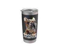 Frenchie Mom Bulldog Francés Mamá Frenchie Cachorro Amante de los Perros Vaso térmico de acero inoxidable de doble pared