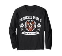 Frenchie Mom U Funny Bulldog Francés Madre Chonk Dog Manga Larga