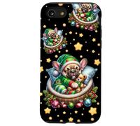 Frenchie Puppy For Xmas with French Bulldog Christmas Vibes Carcasa para iPhone SE (2020) / 7/8