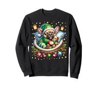 Frenchie Puppy For Xmas with French Bulldog Christmas Vibes Sudadera