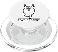 Frenchie Stay Present PopSockets PopGrip para MagSafe