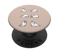 Frenchie Yoga for Lower Back PopSockets PopGrip Adhesivo
