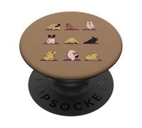 Frenchie Yoga Minimal PopSockets PopGrip Adhesivo