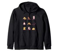 Frenchie Yoga Minimal Sudadera con Capucha