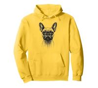 Frenchies Lover Abstracto Garabato Scribble Art French Bulldog Sudadera con Capucha