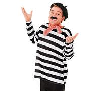 Frenchman-DS015 Disfraz de francés, multicolor (Bristol Novelty DS015)