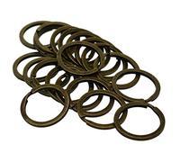 freneci 20 / 50pcs Bronce Plata 28 / 32mm Anillos Divididos Anillos Clave Anillos De Llavero Para Llaves - 28mm C