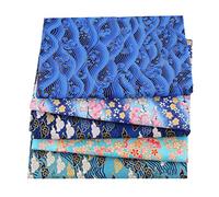 freneci 5pcs Telas de Algodón de Estilo Japonés Patchwork Craft Fabric Bundle Patchwork DIY - Tipo 3, Individual