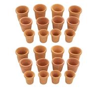 freneci Conjunto de Macetas de Plantas de Jardín de Cerámica de Casa de Muñecas de 24 Piezas en Miniatura Escala 1/12