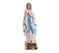 freneci Estatua catholica de Nuestra Señora de Lourdes Pintada Resina Ornamento Unos 30 cm Alta Diosa estatuilla pequeña Regalo