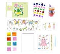 Frenesí De Arte Para Niño, Sueño De La Infancia Pintado A Mano Kit De Artesanía Puzzle Creativo Pintura Por Perforación Libro De Dibujo Diseño , Artes Y Artesanías 3D