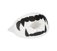 frenma Protector Bucal de Choque, Protector Bucal Deportivo, Almohadillas de Mordida Antideslizantes, Protector Bucal TPR para Adultos, Jóvenes, Fútbol, Lacrosse, Hockey(Colmillos Blancos)