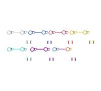 Freno de disco de aleación ultraligera para bicicleta de carretera de 140/160 mm con tornillos de titanio multicolor, diseño de alta rigidez, compatible con calibradores de conexión rápida y adaptador