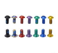 Freno de disco de bicicleta de montaña T25 M5x10 para tornillos de rotor para montaje de pernos de pastillas de freno en la parte delantera trasera para rotores (morado)