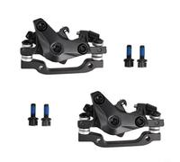 Freno de disco de bicicleta M350 de aleación de aluminio, ajustable en ambos lados, para discos de 160 mm, juego de frenos delantero y trasero para bicicleta de montaña, color negro y gris