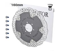 Freno de disco de fibra de carbono de freno ultraligero con diseño de disco flotante, soporte de disco de seis pernos y disco de freno de bloqueo central, disipación de calor para carretera para
