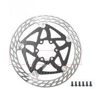 Freno de disco de fibra de carbono para bicicleta, diseño flotante con soporte de 6 pernos, ligero para ciclismo de carretera MTB, 1.86 mm de grosor, compatible con rotores de 140 mm, 160 mm, 180 mm