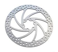 Freno de disco grueso de 2,8 mm para rotor para sistemas de rotor, disco de freno de acero de 6 agujeros compatible con bicicleta eléctrica y scooter, tamaño de 160 mm o 180 mm, plateado (180 mm y 2,8