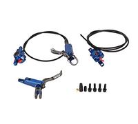 Freno de disco hidráulico de bicicleta Aleación de aluminio Bicicleta de montaña Freno de disco hidráulico Delantero izquierdo Trasero derecho para bicicleta de montaña Bicicleta (azul)