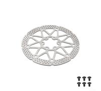 Freno de disco hidráulico delantero izquierdo y trasero derecho para scooter con rotores de seis agujeros de 160 mm Kit de frenado negro de aleación de aluminio (A)