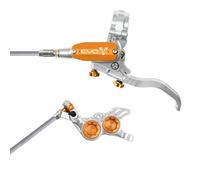 Freno De Disco Hidráulico MTb Delantero EVO GR4 4 Pistones Tubo Trenzado Plata