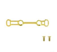 Freno de disco ligero para bicicleta de carretera compatible con tamaño 140160, diseñado para pinzas y adaptador ultraligero para una rigidez superior y un rendimiento de dirección estable (dorado)