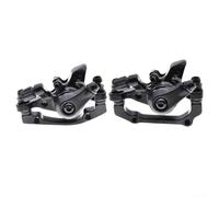 Freno de disco mecánico delantero y trasero flotante, freno trasero delantero para bicicleta de montaña, kit de freno de disco de bicicleta, adaptador de montaje de pinza de freno de disco (freno