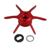Freno de estrella ligero para sistemas de carrete de gotas de agua Abu Max Series B3 B4 P3 P4 P5 con coincidencia dimensional precisa (mano derecha rojo)