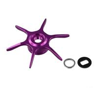 Freno de estrella ligero para sistemas de carrete de gotas de agua Abu Max Series B3 B4 P3 P4 P5 con coincidencia dimensional precisa (mano izquierda morado)