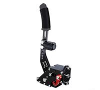 Freno de mano de aleación de aluminio para Sim Racing 30 cm compacto (negro | Tecnología de sensor Hall, vibración, realista para sensación de deriva y juego, cable de nailon