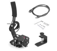 Freno de mano USB de 64 bits para PC/PS4/PS5 Actualización SIM Racing Games Freno de mano, PS4 y PS5 compatible con Logitech G29, PC USB todos los volantes disponibles, cable de 1,8 m/con clip de