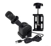 Freno de mano USB PC para Logitech G29 G27 G25 Sim Racing Game Acero Inoxidable Aluminio Abrazadera Ajustable Negro Fácil de Instalar para ETS2 para Windows 7 8.1 10