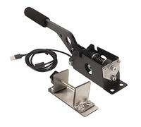 Freno de mano USB SIM de 64 bits Juegos de carreras para PC Accesorios para juegos de carreras con freno electrónico lineal para G27 G29 G920 T500 T300 con empuñadura Abrazadera