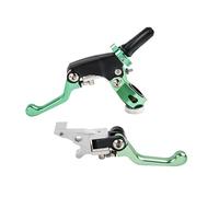 Freno de Moto para Cilindro Maestro Palanca de Embrague Plegable Dos Dedos para Motocicleta,Que Ahorra Esfuerzo,para Honda CRF YZF BOSUER M2 M4 M5 M6 KAYO(Verde,C)