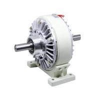Freno de polvo magnético Freno de polvo magnético de un solo eje con base, embrague de doble eje, resistente a altas temperaturas y cargas de frecuencia(Dual axis,25N.M)