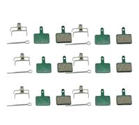 Freno de Tambor de Banda Trasera Pastilla de freno de disco hidráulico para bicicleta, pieza de disco para SHIMANO M375 M445 M446 Deore MT200 SLX M6100 Kit de Freno de Rodillo Trasero(Ceramic 6Pairs)