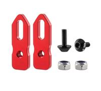 Freno de Tambor para Bicicleta Juego de ruedas de bicicleta de aleación de aluminio, freno en V, negro, rojo, ligero, adaptador 406 a 451, asiento extensible Freno de Tambor de Banda Trasera(Red)