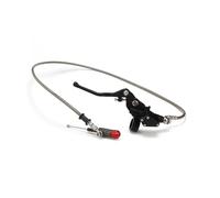 freno embrague Cilindro maestro de palanca de embrague hidráulico de 1200 mm para motocicleta CR CRF YZ YZF 125 250 cc, motor vertical, moto de cross Palanca de Embrague y Freno Moto(Black)