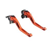 Freno Embrague Motocicleta Para Speed 400 Para Speed-400 Para Speed400 2023 2024 Palancas Embrague Freno Cortas Juego De Manijas Ajustables Manija Frenos Motocicleta(B-Orange)