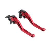 Freno Embrague Motocicleta Para Speed 400 Para Speed-400 Para Speed400 2023 2024 Palancas Embrague Freno Cortas Juego De Manijas Ajustables Manija Frenos Motocicleta(B-Red)
