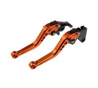 Freno Embrague Motocicleta Para Speed 400 Para Speed-400 Para Speed400 2023 2024 Palancas Embrague Freno Cortas Juego De Manijas Ajustables Manija Frenos Motocicleta(A-Orange)