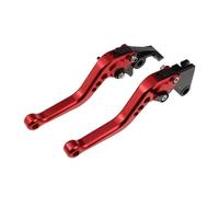Freno Embrague Motocicleta Para Speed 400 Para Speed-400 Para Speed400 2023 2024 Palancas Embrague Freno Cortas Juego De Manijas Ajustables Manija Frenos Motocicleta(A-Red)